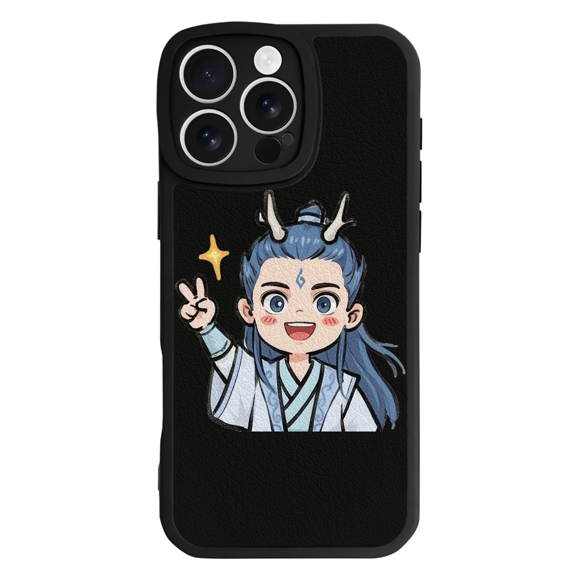（画像用） Ne Zha 2 ナタ 魔童の大暴れ 【iPhone 16シリーズ対応】シリコンスマホケース（レザー調） 材質：シリコン